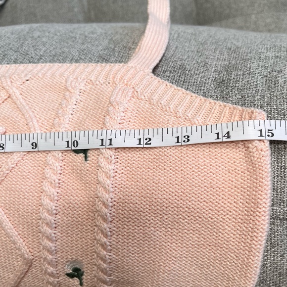 Wild Fable Crop Knit Embroidered Top Size M - Picture 6 of 8